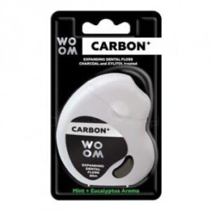 Чорна зубна нитка з вуглем WOOM CARBON 30м - Зображення 2