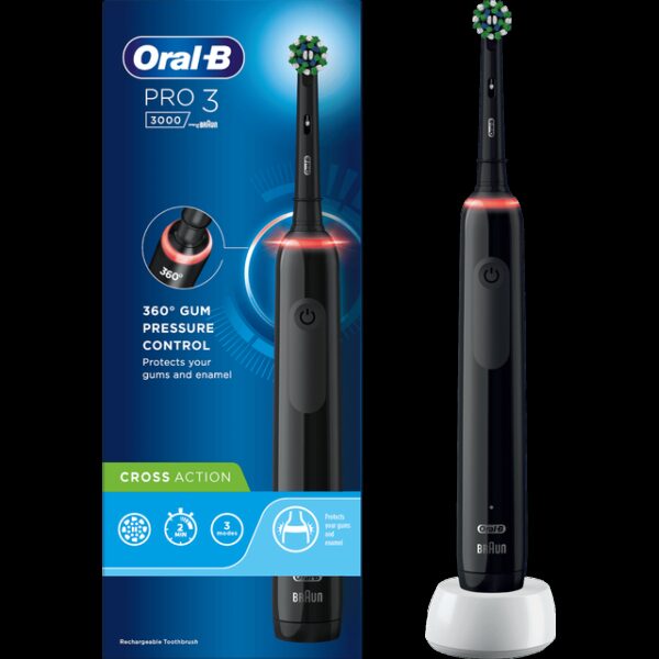 Електрична зубна щітка Braun Oral-B Pro 3  3000 Cross Action Black