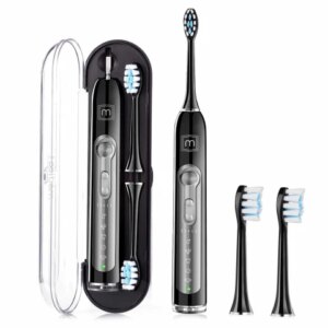 НАСАДКИ ДЛЯ УЛЬТРАЗВУКОВОЇ ЗУБНОЇ ЩІТКИ MEDICA + PROBRUSH 9.0 (ULTASONIC) BLACK (4 ШТУКИ) - Зображення 2