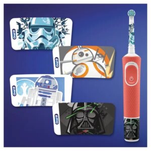 Электрическая зубная детская щетка Braun Oral-B Stages Power D100 Starwars/Звездные Войны + дорожный футляр — изображение 5