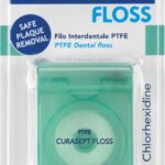 Зубна нитка Curasept Floss з матеріалу PTFE з хлоргексидином