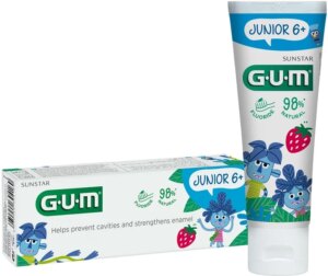 Зубна паста-гель дитяча GUM Junior полуниця від 6 років 50 мл