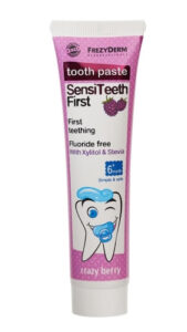 Дитяча гелеподібна зубна паста без фтору FrezyDerm Sensiteeth First