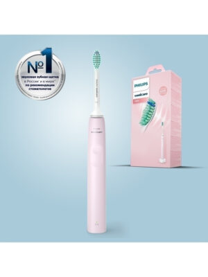 Набор ультразвуковых зубных щеток Philips PRO Sonicare 2100 Daily Clean Pink/Blue — изображение 5