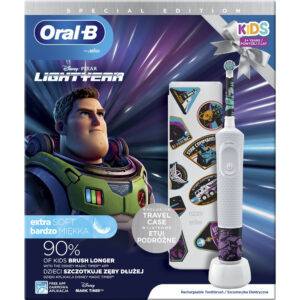 Електрична зубна щітка дитяча Braun Oral-B Stages Power D100 LIGHTYEAR /Лайтер + дорожній футляр - Зображення 3