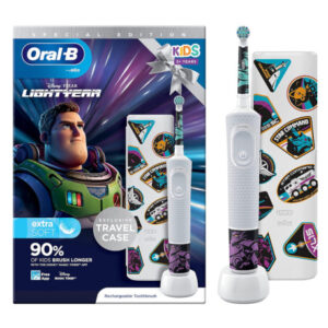 Електрична зубна щітка дитяча Braun Oral-B Stages Power D100 LIGHTYEAR /Лайтер + дорожній футляр