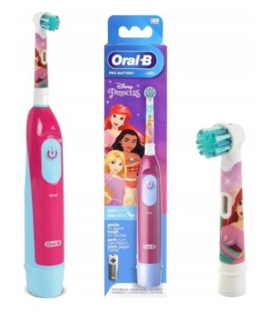 Набір дитячих електричних зубних щіток BRAUN Oral-b DB5 Cars/Princess + Набір змінних насадок 4 шт - Зображення 2