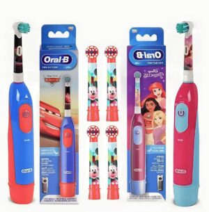 Набір дитячих електричних зубних щіток BRAUN Oral-b DB5 Cars/Princess + Набір змінних насадок 4 шт