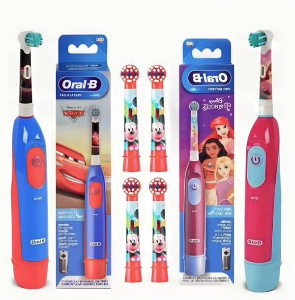 Набір дитячих електричних зубних щіток BRAUN Oral-b DB5 Cars/Princess + Набір змінних насадок 4 шт