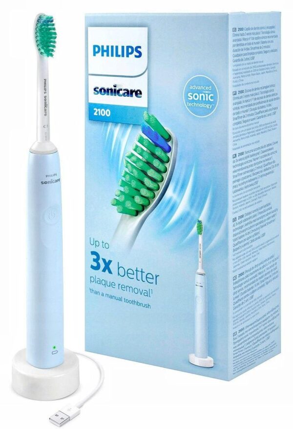 Ультразвуковая зубная щетка  Philips PRO Sonicare 2100 Daily Clean  HX3651/12 голубая
