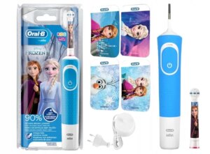 Электрическая зубная щетка детская Braun Oral-B Stages Power D100 Kids Frozen холодное сердце — изображение 2