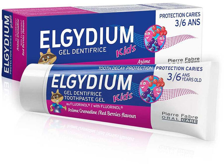 Зубная паста для детей ELGYDIUM Kids  со вкусом малины-клубники 3-6 лет 50мл