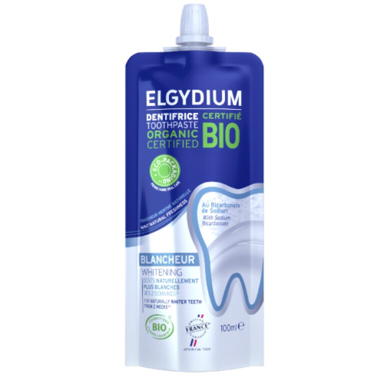 Зубная паста ELGYDIUM BIO Отбеливающая с бикарбонатом натрия 100 мл