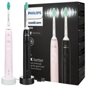 Набор ультразвуковых зубных щеток Philips Sonicare ProtectiveClean 3100  Black + Pink  HX3675/15