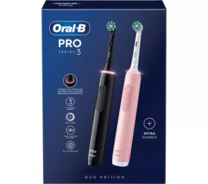 Зубна щітка Braun Oral-B D505 PRO 3 3900 Black+Pink Cross Action - Зображення 3