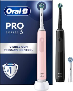 Зубна щітка Braun Oral-B D505 PRO 3 3900 Black+Pink Cross Action - Зображення 2