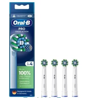 Сменные насадки для электрической зубной щетки ORAL-B EB50RX PRO CrossAction 4 шт