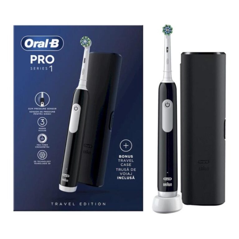 Электрическая зубная щетка Braun Oral-B Pro Series 1 Black с дорожным футляром
