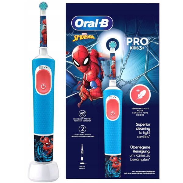 Електрична зубна щітка дитяча Braun Oral-B D103 Pro Kids Spider-Man