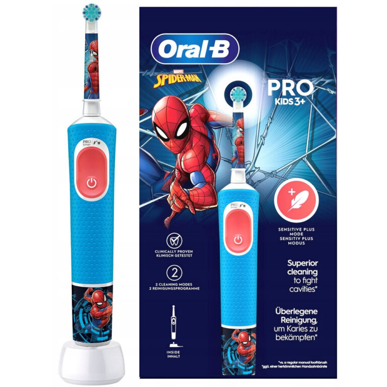 Электрическая зубная щетка дитяча Braun Oral-B  D103 Pro Kids Spider-Man