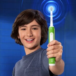 Електрична зубна щітка дитяча Braun Oral-B  D305 Pro Junior 6+ Sensi Ultrathin Green - Зображення 2