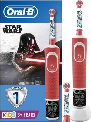 Электрическая зубная щетка дитяча Braun Oral-B Stages Power D100 Starwars с двумя насадкам