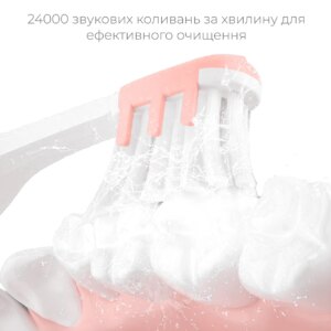 Звукова зубна щітка MEDICA+ ProBrush 7.0 Compact Black Рожевий - Зображення 4