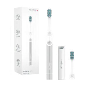 Звуковая зубная щетка MEDICA+ ProBrush 7.0 Compact Black Срібний