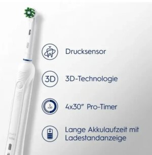 Електрична зубна щітка Braun Oral-B D16 PRO White Clean Edition з футляром - Зображення 4