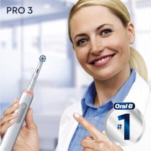 Електрична  зубна щітка  Braun Oral-B Pro3 3400N Sensitive Clean Pink - Зображення 5