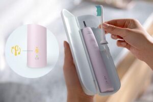 Ультразвукова зубна щітка  Philips Sonicare 3100 HX3673/11 Pink з дорожнім футляром - Зображення 2