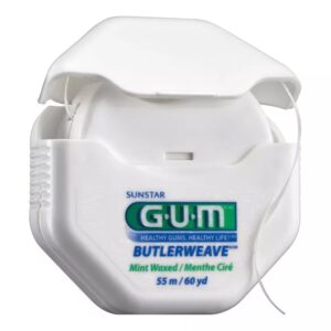 Зубна нитка GUM Butlerweave 55 м з восковим покриттям і м'ятним ароматом - Зображення 2