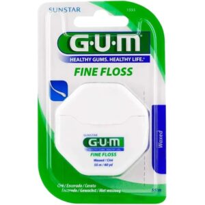 Нитка для зубов GUM Fine Floss 55 м для бережной гигиены полости рта