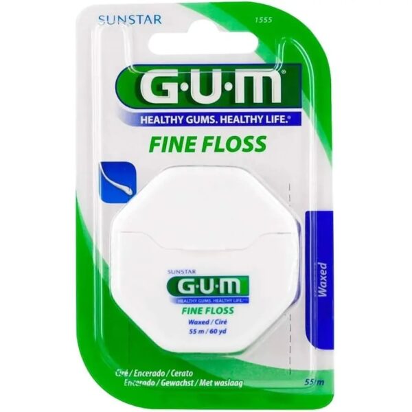 Нитка для зубів GUM Fine Floss 55 м для дбайливої гігієни порожнини рота