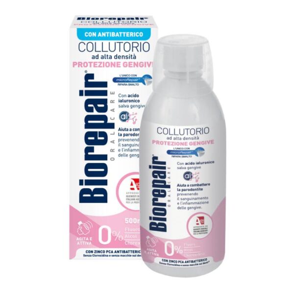 Ополіскувач для порожнини рота Biorepair Gum Protection з гіалуроновою кислотою 500мл
