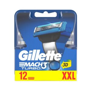 Сменные картриджи для бритья Gillette Mach3 Turbo 12шт