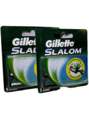 Сменные картриджи Gillette Slalom 5 шт. с кнопкой — изображение 4