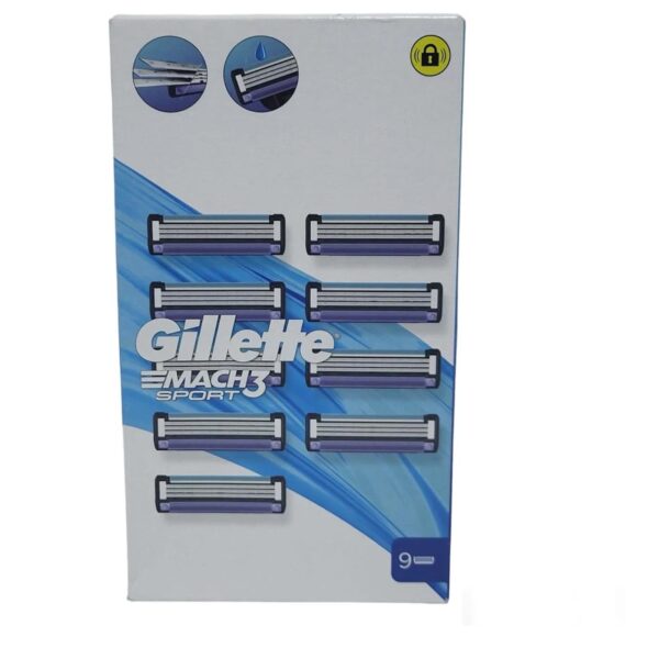 Сменные картриджи Gillette Mach 3 SPORT start 9 шт