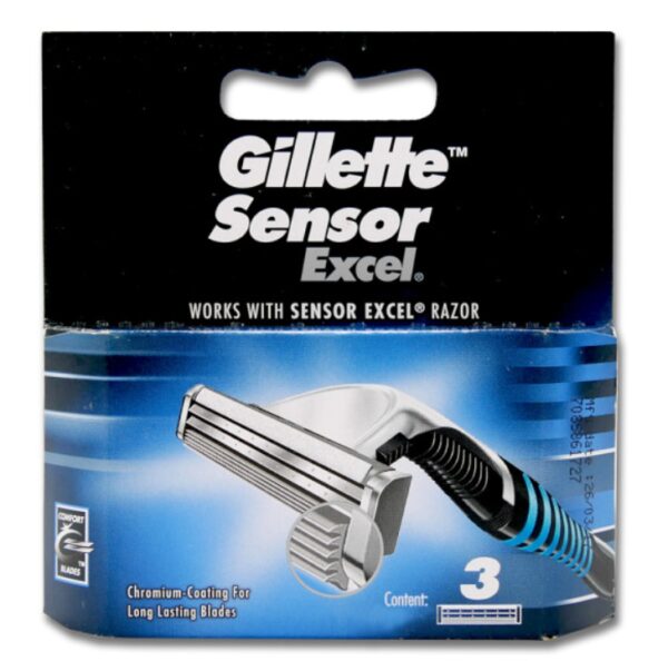 Змінні картриджі Gillette Sensor Excel 3шт в упаковці