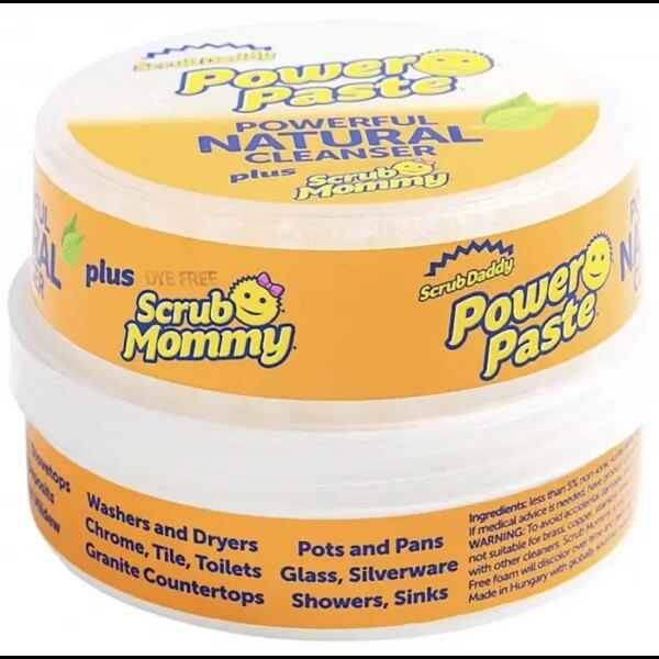 Scrub Mommy Power Paste + Scrub Mommy Чистящая паста с губкой 250гр.