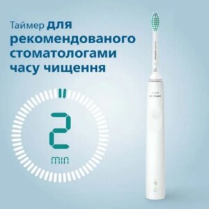 Набір ультразувикових зубних щіток Philips Sonicare  3100  White + White  HX3675/13 - Зображення 3