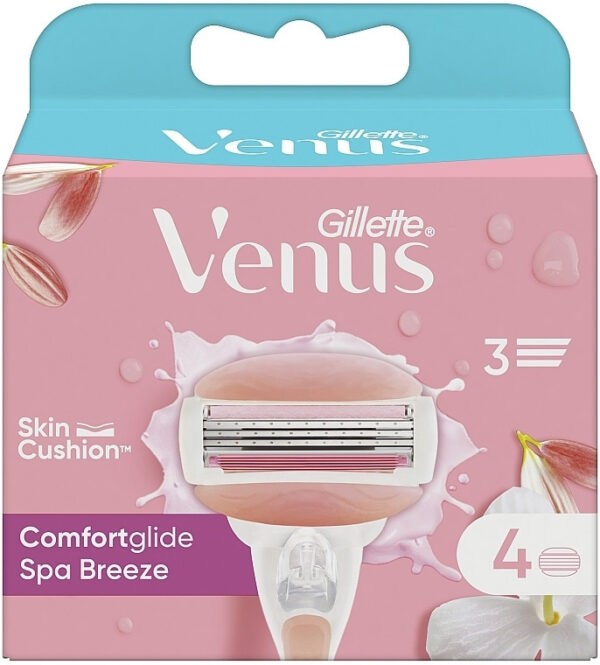 Картриджи для бритвы Gillette Venus3 comfortglide spa breeze 4 шт.