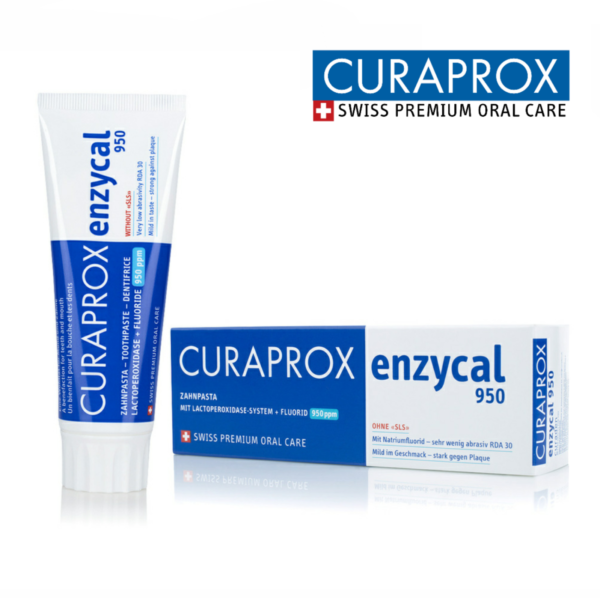 Зубна паста із вмістом фтору CURAPROX Enzycal 950, 75мл