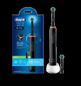Электрическая зубная щетка Braun Oral-B PRO3 3000 black с двумя насадками D505.513.3 Cross Action
