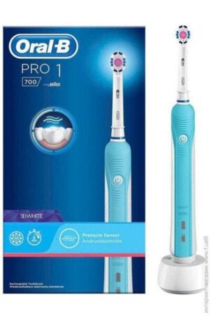 Електрична зубна щітка Braun Oral-B Pro 700 3D White/Blue