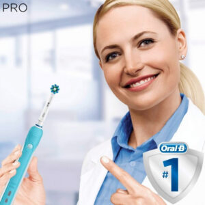 Електрична зубна щітка Braun Oral-B Pro 700 3D White/Blue - Зображення 4