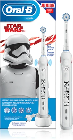 Електрична зубна щітка дитяча Braun Oral B D501 Junior 6+ Star Wars