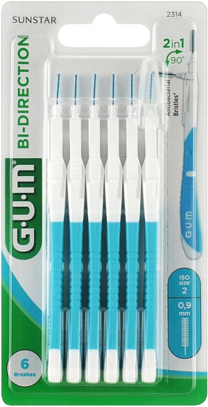 Межзубные щетки GUM Bi-direction ISO2 0