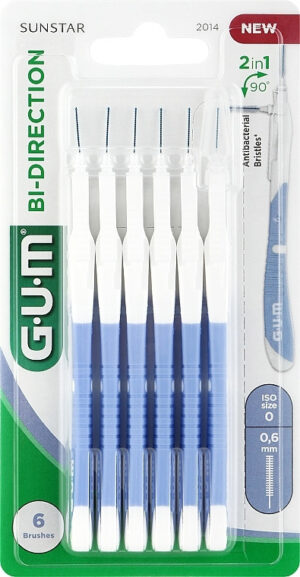 Межзубные щетки GUM Bi-direction ISO0 0
