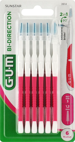 Межзубные щетки GUM Bi-direction ISO3 1